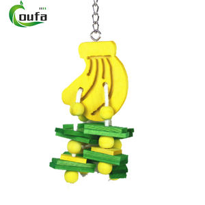 Nhà cung cấp chim gỗ bền chim nhai đồ chơi nhỏ đầy màu sắc loạt trái cây cho vẹt Vẹt Vẹt đu vật nuôi Vẹt - Product Image 4