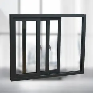 Commercial Thermal Insulated Watertight Extrusion Double Glazed Casement Window