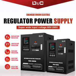 Estabilizador de voltaje automático TKB montado en la pared 15KVA/20KVA monofásico 220V Entrada amplia 80V-260V LCD protección de bajo voltaje SVC - Product Image 2