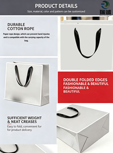 Bolsa de Papel con Diseño de Dibujos Animados, Moderna y Multicolor, para Regalos, Compras, Personalizable con Logotipo, Ideal para Fiestas, Panaderías y Tiendas de Ropa - Product Image 2