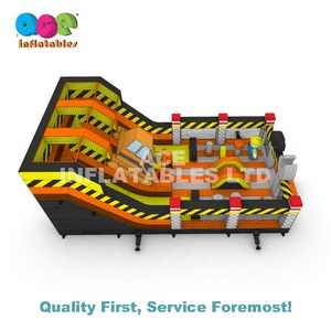 Parque inflable divertido de calidad para niños con tema de construcción para interiores y exteriores - Product Image 3