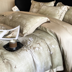 Juego de Ropa de Cama de Lujo 60S 100% Lyocell, 4 Piezas, Impresión Digital de Alta Definición, Suave como la Seda, Transpirable y Fresco - Product Image 3