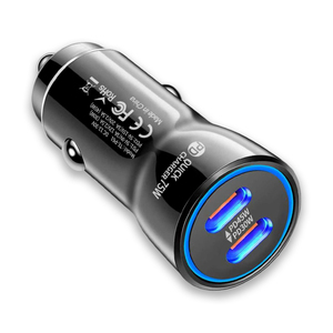 Sạc Nhanh USB Loại C Xe Máy Tính Xách Tay Điện Thoại 3.0 Pd 75W Dual Port USB-C Car Charger Đối Với iPhone 14 15 16 17 Pro <span class=keywords><strong>Max</strong></span> - Product Image 1