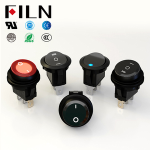 Filn AC 12V thắp sáng vòng Rocker Thiết bị chuyển mạch SPST Xe thuyền Rocker chuyển đổi chuyển đổi với ul giấy chứng nhận - Product Image 3