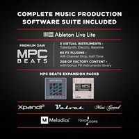 Teclado controlador MIDI USB M-AUDIO Keystation 49 MK3 Synth Action de 49 teclas con controles asignables, ruedas de modulación de tono y software