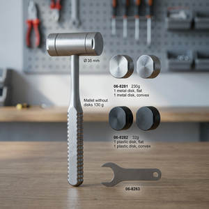 Vitra Instruments - Martillo para Huesos Wagner de 235 mm, Instrumento Quirúrgico Manual de Acero Inoxidable de Primera Calidad, Clase I, 1 Año de Garantía - Product Image 2