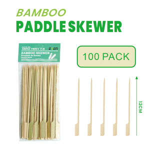 Brochetas de Bambú para Barbacoa, Resistentes al Calor, Antiadherentes, con Mango Largo, Ecológicas, Palillos para <span class=keywords><strong>Kebab</strong></span> - Product Image 2