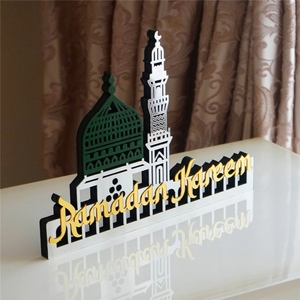 Nuove Decorazioni da Tavolo <span class=keywords><strong>in</strong></span> Acrilico per Ramadan, Ornamenti Eid Mubarak, Regalo Islamico per Ramadan ed Eid, Decorazione per la Casa per Musulmani - Product Image 1