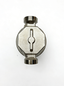 Aanpasbare enkelvoudige doorstroommeter van messing - Product Image 5