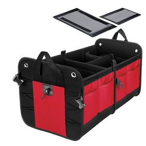 Caja de almacenamiento organizadora de maletero de coche de carga para camiones de material Oxford ecológico súper duradero con tablero divisorio - Product Image 3