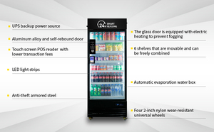 Haha Vending AI Smart 24 heures grande capacité combo automatique collations boissons nourriture AI distributeur automatique 542 <span class=keywords><strong>pro</strong></span> - Product Image 3