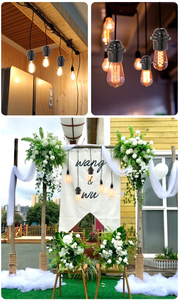 Ổ Cắm Giữ Bóng Đèn E12/E14 Màu Trắng Đen Cáp Điện Dây Nguồn Đèn Muối 2 Chân EU Với Công Tắc Bật/Tắt 303 - Product Image 3