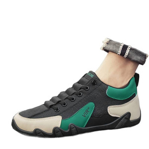 Chaussures de mode pour hommes, style pilote, décontractées, à lacets, avec doublure en maille, semelle intérieure en EVA, printemps-automne, antidérapantes, respirantes, pour la conduite, vente en gros - Product Image 3