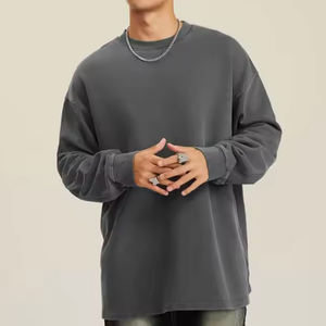 Oversizedside Vent Dropped Shoulder 100% algodón Heavyweight Oversized Venta <span class=keywords><strong>al</strong></span> por mayor Hombres Unisex Camiseta Sudadera Streetwear - Product Image 5