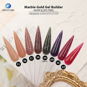 Fabricant de gel OEM Marbre et Or Vernis à <span class=keywords><strong>ongles</strong></span> en gel brun pailleté Constructeur de couleur foncée Gel dur d'extension UV liquide trempé personnalisé - Product Image 5