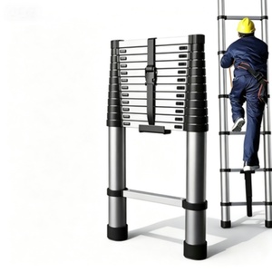 Scala Telescopica Pieghevole in Lega di Alluminio con 5 Gradini <span class=keywords><strong>e</strong></span> Capacità di Carico di 150kg per Uso Industriale <span class=keywords><strong>e</strong></span> Domestico - Product Image 6