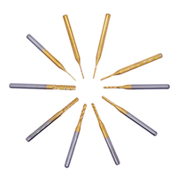 0.8-3.175mm titane enduit carbure PCB fraise CNC routeur Bits maïs fraise pour PCB Machine fraisage outil
