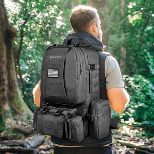 Sac Molle imperméable, sac à dos <span class=keywords><strong>de</strong></span> survie d'urgence avec petit sac, sacs <span class=keywords><strong>de</strong></span> voyage en montagne, sacs à dos <span class=keywords><strong>de</strong></span> camping - Product Image 4