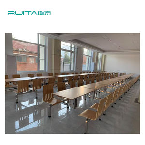 RUITAI-Ensemble table et chaises empilables de cafétéria, design ergonomique pour l'école et la <span class=keywords><strong>cantine</strong></span> des employés, solution peu encombrante - Product Image 4
