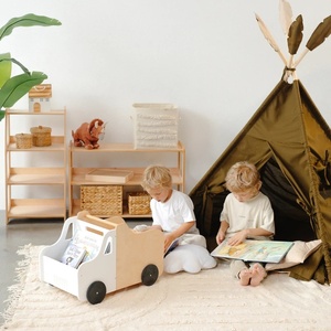 Giocattoli scatola camion per bambini mobili Montessori scaffale per Baby Shower regalo per sala giochi organizzatore Mini scaffale per libri - Product Image 2