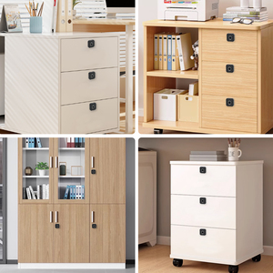 Black Fingerprint Lock Smart Cabinet Lock <strong>Biometric</strong> Keyless Furniture Wardrobe Chest Of Drawers Fingerprint Lock With USB - Product Image 2