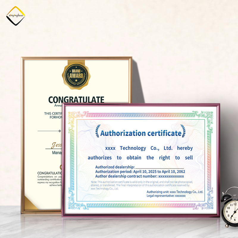 Простая рамка для картины из алюминиевого сплава A4 ручной работы для бизнес-сертификата лицензии или лобзика металлические рамки оптом