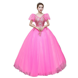 Vestido <span class=keywords><strong>de</strong></span> Noche Nuevo <span class=keywords><strong>de</strong></span> Hilo Colorido <span class=keywords><strong>con</strong></span> Falda Abullonada para Examen <span class=keywords><strong>de</strong></span> Canto, Vestido Vocal para Presentadora, <span class=keywords><strong>Disfraz</strong></span> <span class=keywords><strong>de</strong></span> Actuación para Niña - Product Image 5