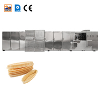 Haute qualité automatique Monaka gaufrette machines Biscuit Machine PLC contrôle haut rendement nouvel état acier inoxydable