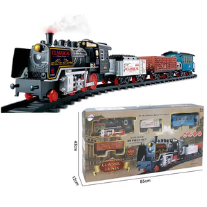 Shantou Chenghai vente chaude nouveau <span class=keywords><strong>train</strong></span> électrique ensemble avec vapeur 650 cm orbite <span class=keywords><strong>Train</strong></span> jouets classique piste voiture éducatif pour garçons - Product Image 5