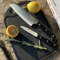 Ensemble complet d'ustensiles de cuisine 7 pièces ensemble de couteaux de cuisine ustensiles en silicone couperet couteau à découper couteaux de chef coffret cadeau