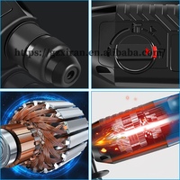 Marteau/Perceuse/Piqueuse Professionnelle 800W 3 en 1, Perceuse à Percussion Rotative Électrique à 3 Fonctions pour le Perçage du Métal et du Béton