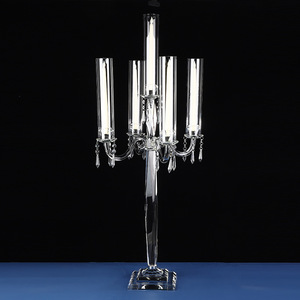 K9 10 Arms 5 Head 8 Arms Head 9 Arms <b>Large</b> Tall Floor Wedding Table <b>Candle</b> Holder Glass Crystal Candelabra Centerpieces - Product Image 2