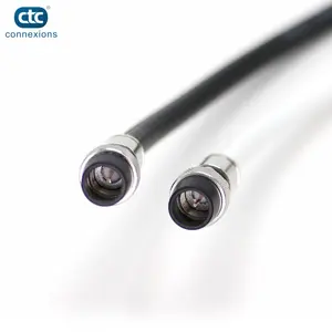 定制低损耗同轴电缆75欧姆电缆同轴rg6带连接器