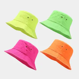 Nouvelle collection, 4 couleurs, stock en gros, chapeau jaune fluorescent, néon, orange, vert, rose