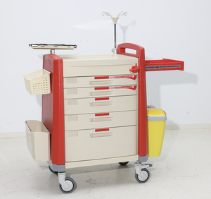 Carro de Emergencia para Anestesia MT, Carro Médico de Aleación de Aluminio + Material ABS, Carro Médico Móvil Multifuncional - Product Image 2