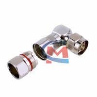 4.3/10 MINI DIN Stecker rechtwinklig auf N-Typ Feeder-Kabelstecker 1/2 Zoll flexibel, komplett aus Kupfer, 50 Hochwertig für Basisstationen 50-12