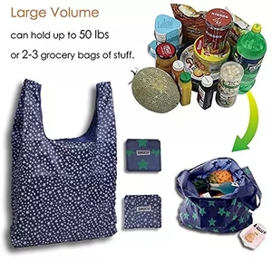 Bolsa <span class=keywords><strong>de</strong></span> Compras Plegable Reutilizable, Impermeable, Ligera, <span class=keywords><strong>de</strong></span> RPET 210D, para el <span class=keywords><strong>Mercado</strong></span>, Gran Capacidad - Product Image 5