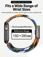 Bracelet de montre en nylon tendance pour Apple Watch Series 11 10 46mm 42mm SE 44mm 40mm Ultra 2 49mm Series 8, bracelets de montre connectée pour hommes
