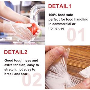 Gants en plastique jetables pour le nettoyage, gants en PE jetables - Product Image 3