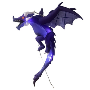 1.9M <b>Halloween</b> <b>Inflatable</b> Dinosaur Knight Hanging Flying Dragon With LED Lights American Style Outdoor Yard Decor - Product Image 2