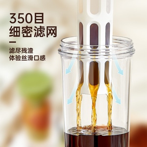 Cold Brew Coffee Maker Fruit <b>Tea</b> <b>Infuser</b> Pitcher With Lid Travel Use 500Ml - Product Image 4