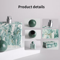 Vente en gros de flacons de parfum en verre de luxe de 30 ml et 50 ml, flacons de parfum portables noirs