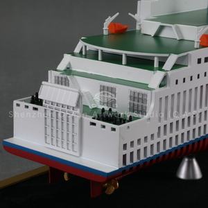 Modèle de navire à passagers fait à la main fabrication cadeau nautique personnalisé modèle de bateau de ferry de 63cm - Product Image 3