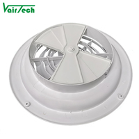 Diffuseurs ronds hvac avec amortisseur diffuseur d'air circulaire de plafond en plastique abs