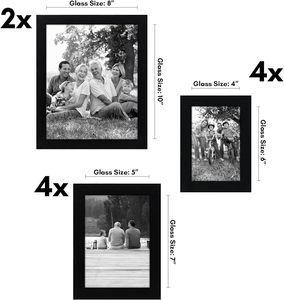 Customization Shatter-Resistant Glass Picture <strong>Frames</strong> Wood <strong>Gallery</strong> Wall <strong>Frame</strong> <strong>Set</strong> - Product Image 1
