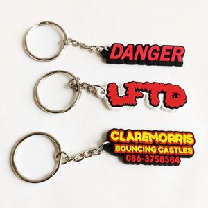 Customizable Soft PVC <b>Keychain</b> with No Minimum Custom Logo Design <b>Personalized</b> Rubber Keyring - Product Image 1