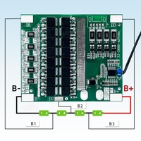 XJ-D096 4S 10A 20A 25A 30A 40A Bms LFP NMC 3.2v 3.7v Lifepo4 4S 20A Système de gestion de batterie avec capteur de température d'équilibre
