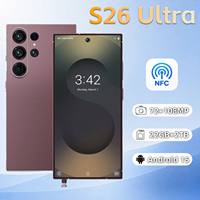 Teléfono Celular S26 Ultra Multifunción NFC Desbloqueado 5G con Reconocimiento Facial, GPS, 22GB+2TB para Trabajo de Oficina, Viajes Diarios y Uso Comercial