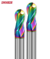 En Stock carbure monobloc fraise boule nez CNC outil de coupe 2 cannelures R0.5-r6.0 mèches de routeur Machine de gravure Oem 6mm