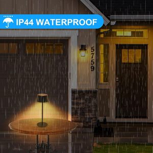 Lampada da Tavolo Solare Antela E27 LED con Controllo Touch, Dimmerabile, Senza Fili, Luce Calda 3000K, Paralume Nero, Illuminazione per Camera da Letto e Scrivania 25000 - Product Image 5